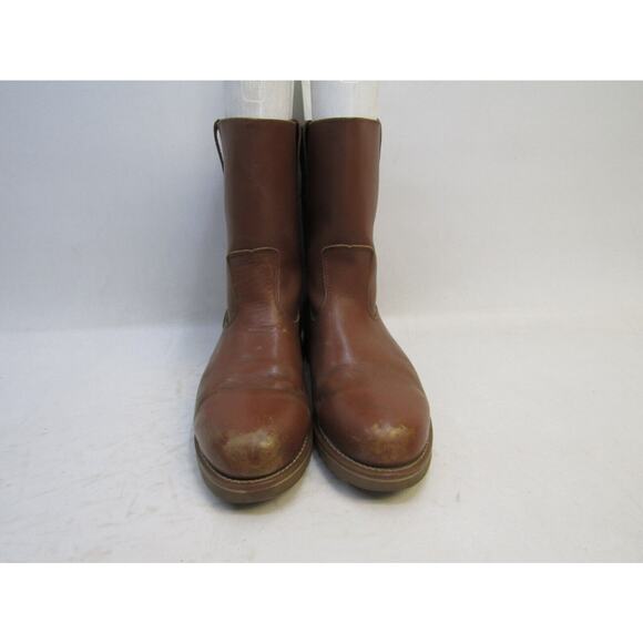 Honcho Mens Size 12 D Brown Leather Roper Cowboy Western Boots main image 5